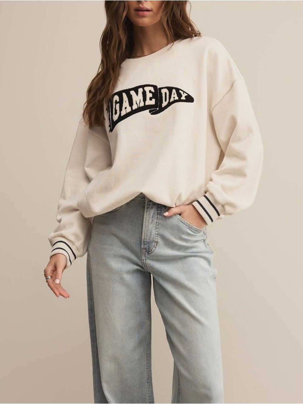 Z Supply Lets Go Game Day Sweatshirt S